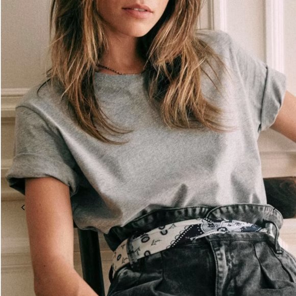 Sezane Tops - NWOT Sezane Conrad gray tee